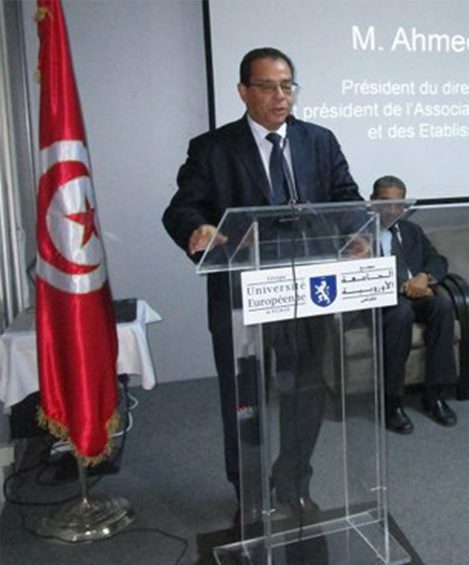 Ahmed EL KARAM,Président  de l’Association Tunisienne  des Banques et Président  du Directoirede l’Amen Bank